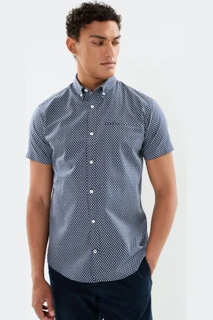 JACK & JONES JPRBLAJACK PRINT DETAIL SHIRT S/S SMU