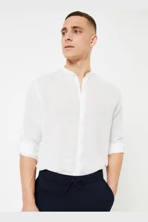 SELECTED Slhregkylian-Linen Shirt Ls Band B
