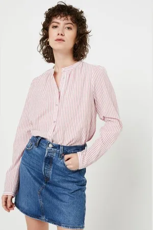 VILA Viflava L/S China Collar Shirt
