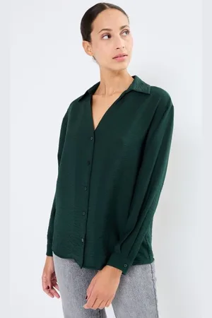 VILA VIDOMIRA V-NECK L/S SHIRT - NOOS