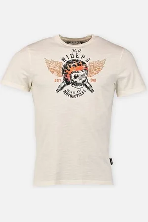 Schott NYC Tshirt Imprime Motard