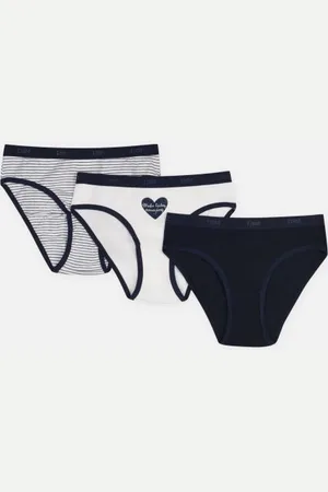 Dim Slip Les Pockets Coton Fille - Lot de 3