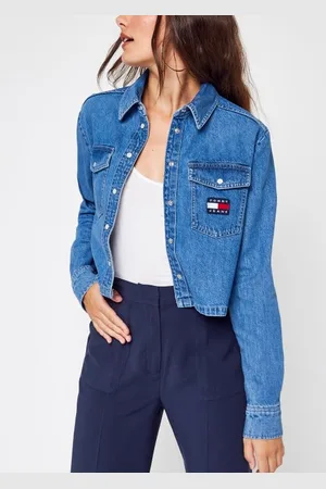 Tommy Hilfiger Tjw Cropped Denim Shirt