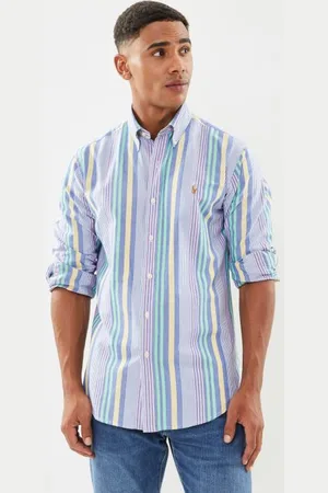 Ralph Lauren Chemise Oxford ajustée à rayures 710928920