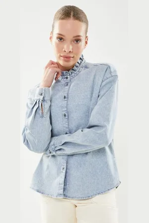 VILA Violive L/S Denim Shirt