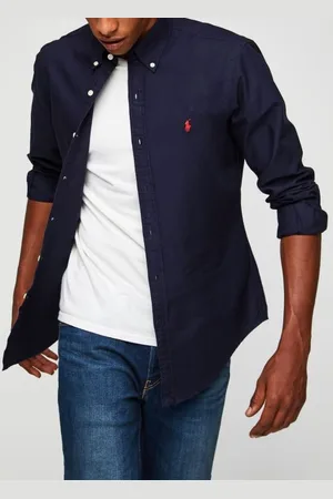 Ralph Lauren Chemise Oxford cintrée teinte en pièce