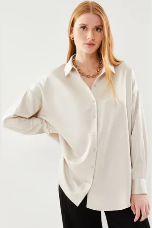 VERO MODA Vmmerle Ls Oversize Shirt Wvn Ga