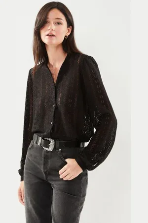 VILA VICHIKKA LACE L/S SHIRT- NOOS