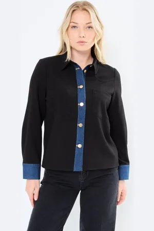 VILA VIROSALITA L/S DENIM DETAIL SHIRT/C30