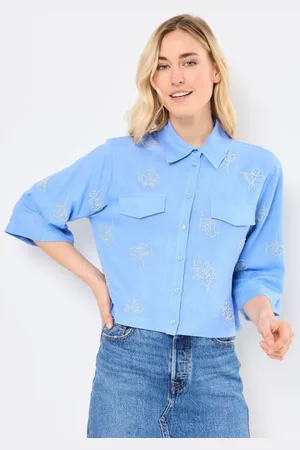 Object OBJMIKA RE S/S CROPPED SHIRT CC2 SS