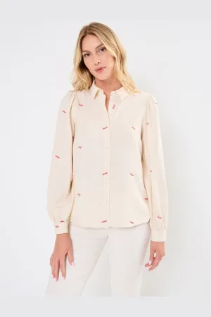 VILA VITRIAN LS EMB SHIRT/C29