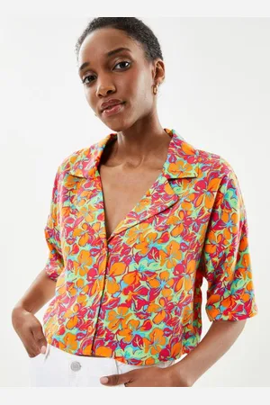 Noisy May Nmjules S/S Crop Shirt Wvn