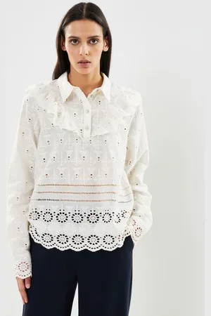 VILA Viadrienne Ls Halfplacket Shirt/Rou