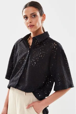 SELECTED Slfkarola 2/4 Oversize Lace Shirt B