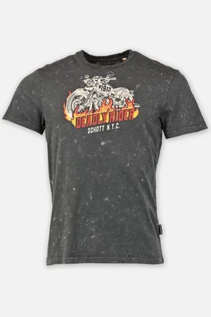 Schott NYC Tshirt Imprime Moto