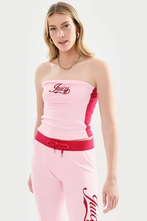 Juicy Couture Babbey Retro Babey Towelling Bandeau Top