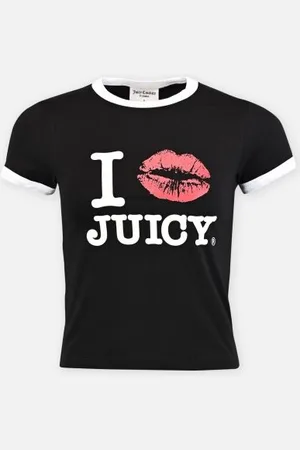 Juicy Couture Single Jersey flitted ringer T-shirt