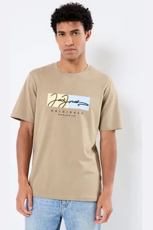 JACK & JONES JORFREDERIKSBERG BOX SCRIPT TEE SS CN LN
