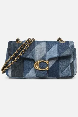 Coach Quilted Patchwork Denim Tabby Shoulder Bag 20