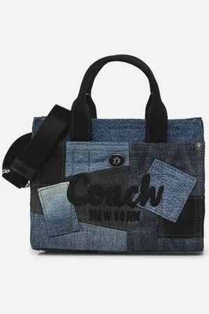 Coach Patchwork Denim Cargo Tote 20