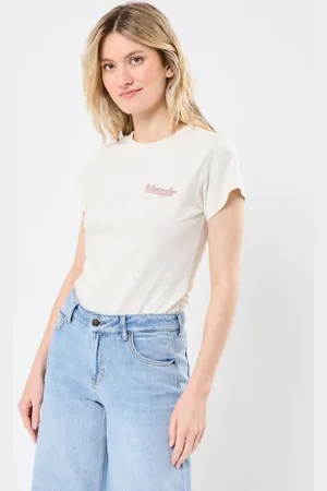 Wrangler Shrunken Band Tee Vintage White