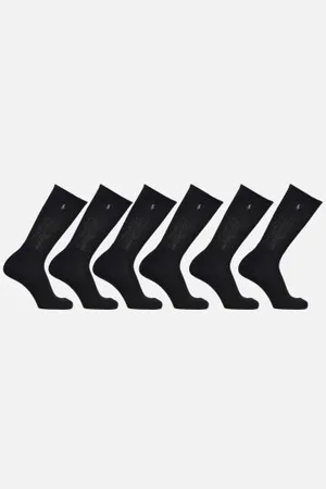 Ralph Lauren Crew Socks 6 Pack