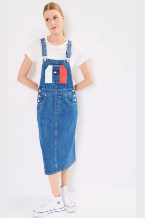 Tommy Hilfiger Dungaree Md Drss Flg DW0DW18214