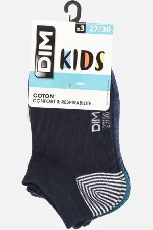 Dim Socquettes Courtes Coton Style Mix & Match Enfant - Lot de 3