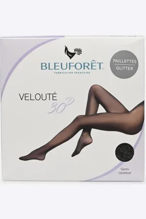 Bleuforêt Collant Veloute Paillettes 30D