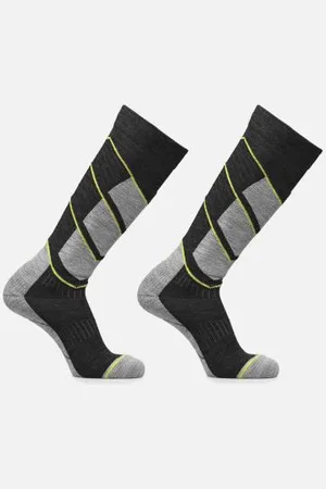 Head Unisex Ski V-Shape Kneehigh 2P Dark grey / Yellow
