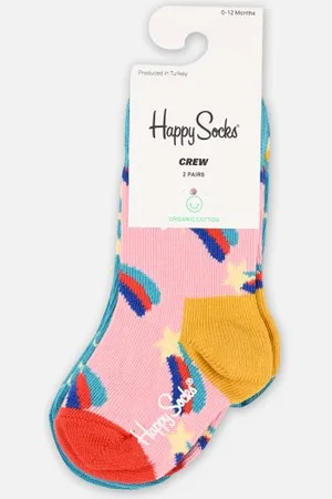 Happy Socks 2-Pack Kids Shooting Star Sock