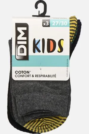 Dim Mix & Match Coton Mi-Chaussettes X3 Enfant