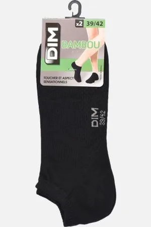 Dim Bambou - Socquettes courtes Basket - Lot de 2