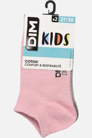 Dim Lurex Coton Style Socquettes Courtes X2
