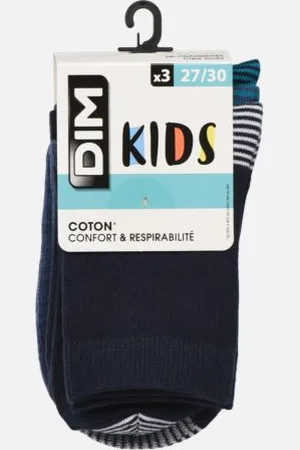 Dim Mix & Match Coton Mi-Chaussettes X3 Enfant