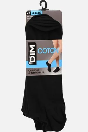 Dim Socquettes Courtes Coton Homme X3