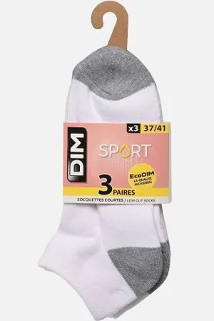 Dim Eco Sport Socquettes Courtes X3 Femme