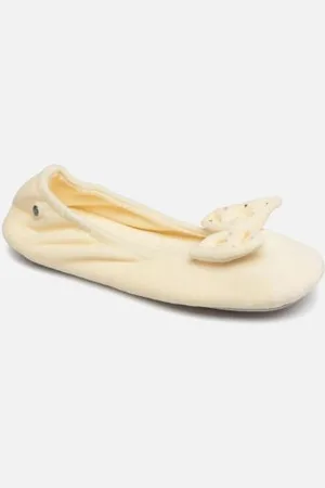 Isotoner Ballerine Velours – Grand Nœud W
