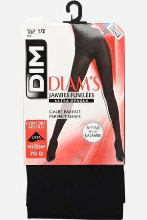 Dim Collant Jambes Fuselées Ultra Opaque 70D Noir