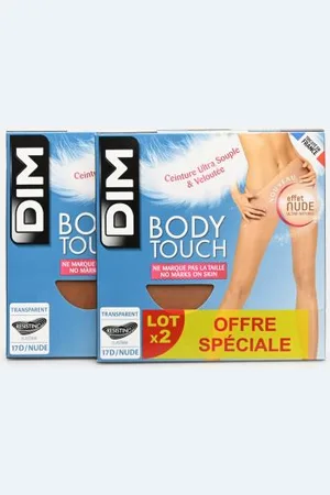 Dim Body Touch Voile Effet Nude Collant 17D - Lot de 2