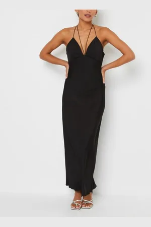Calvin Klein Shine Slip Midi Low Back Dress
