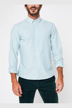 Calvin Klein Washed Oxford Stripe Slim Shirt