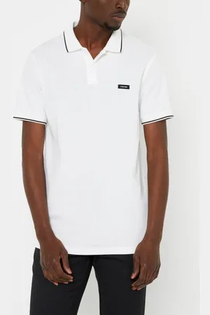 Calvin Klein Stretch Pique Tipping Slim Polo