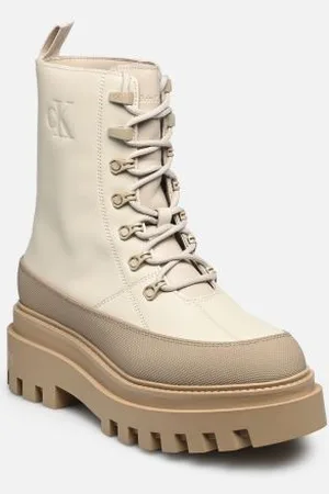 Calvin Klein FLATFORM LACE UP BOOT LTH