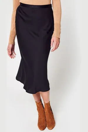 Calvin Klein Recycled Cdc Bias Cut Midi Skirt