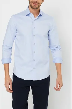 Calvin Klein Twill Easy Care Fitted Shirt