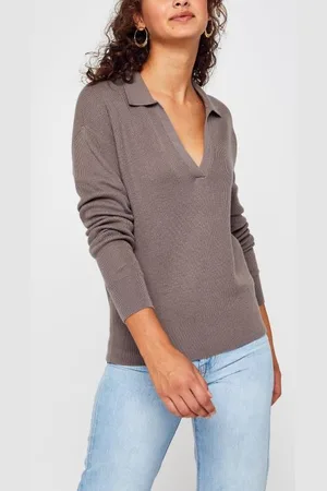 Calvin Klein Rib Open Neck Sweater