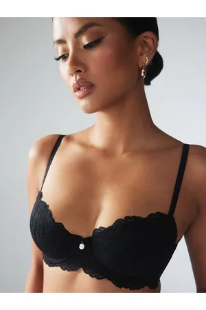 Savage X Fenty Ripple Effect Lace Padded Balconette Bra