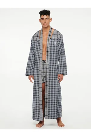 Savage X Fenty Remixed Plaid Long Robe