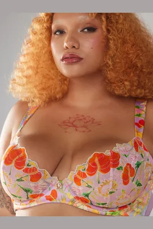 Savage X Fenty Mutha Nature Satin Unlined Demi Bra